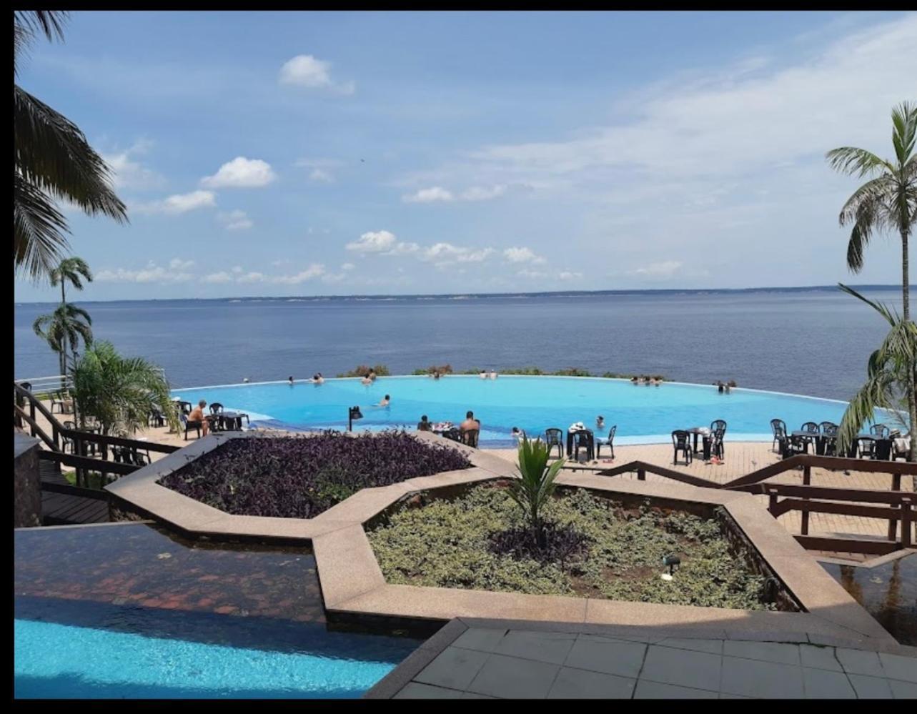 Flat No Condominio Do Edificio Tropical Executive E Residence Com Vista Para O Rio Manaus Buitenkant foto